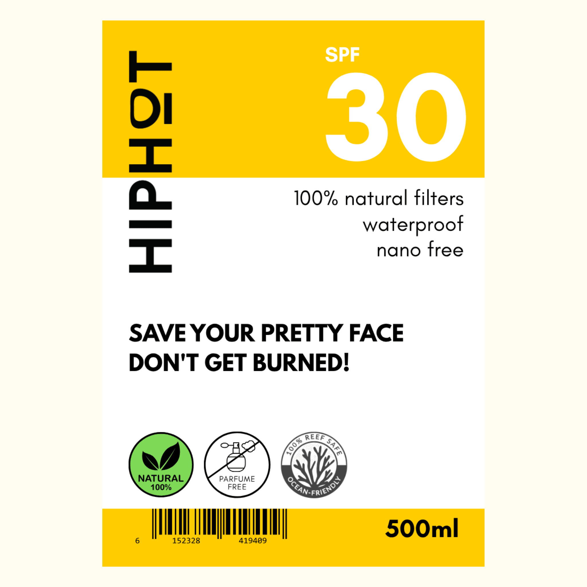 Mineral Sonnencreme SPF 30 Nachfüllung 500ml Wasserfest