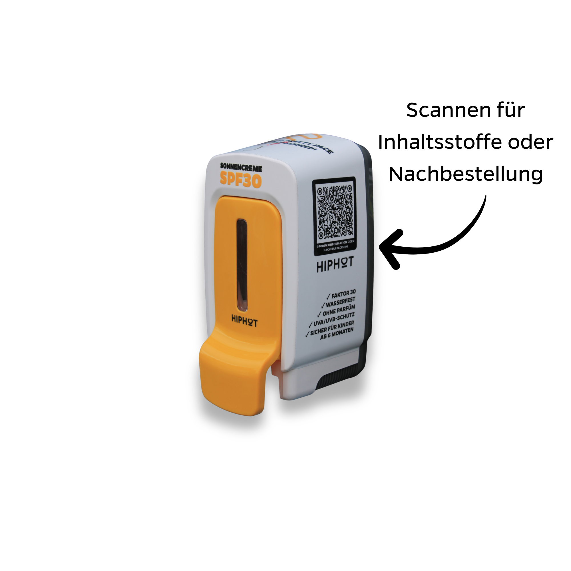 Mini Sonnencreme-Spender mit 0,5L SPF 30 Sonnencreme - Deutscher Text - HH _ SPF30 - 500ml _ DE - 3