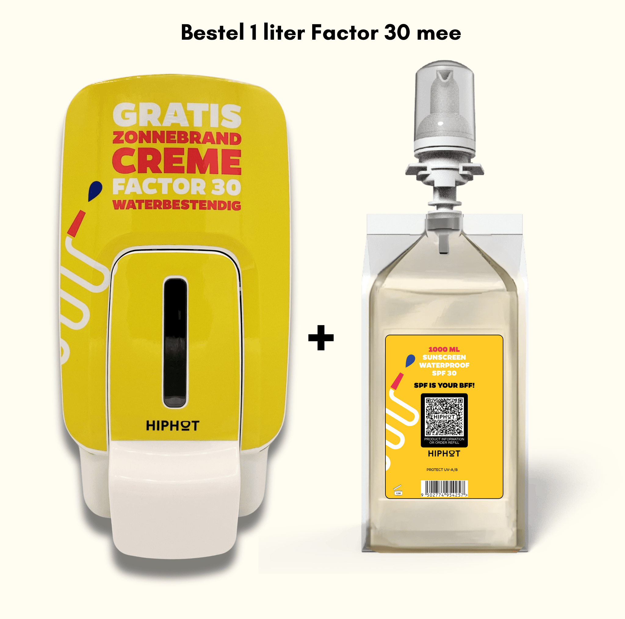 Sonnenschutzmittelspender mit individuellem Logo SPF 30