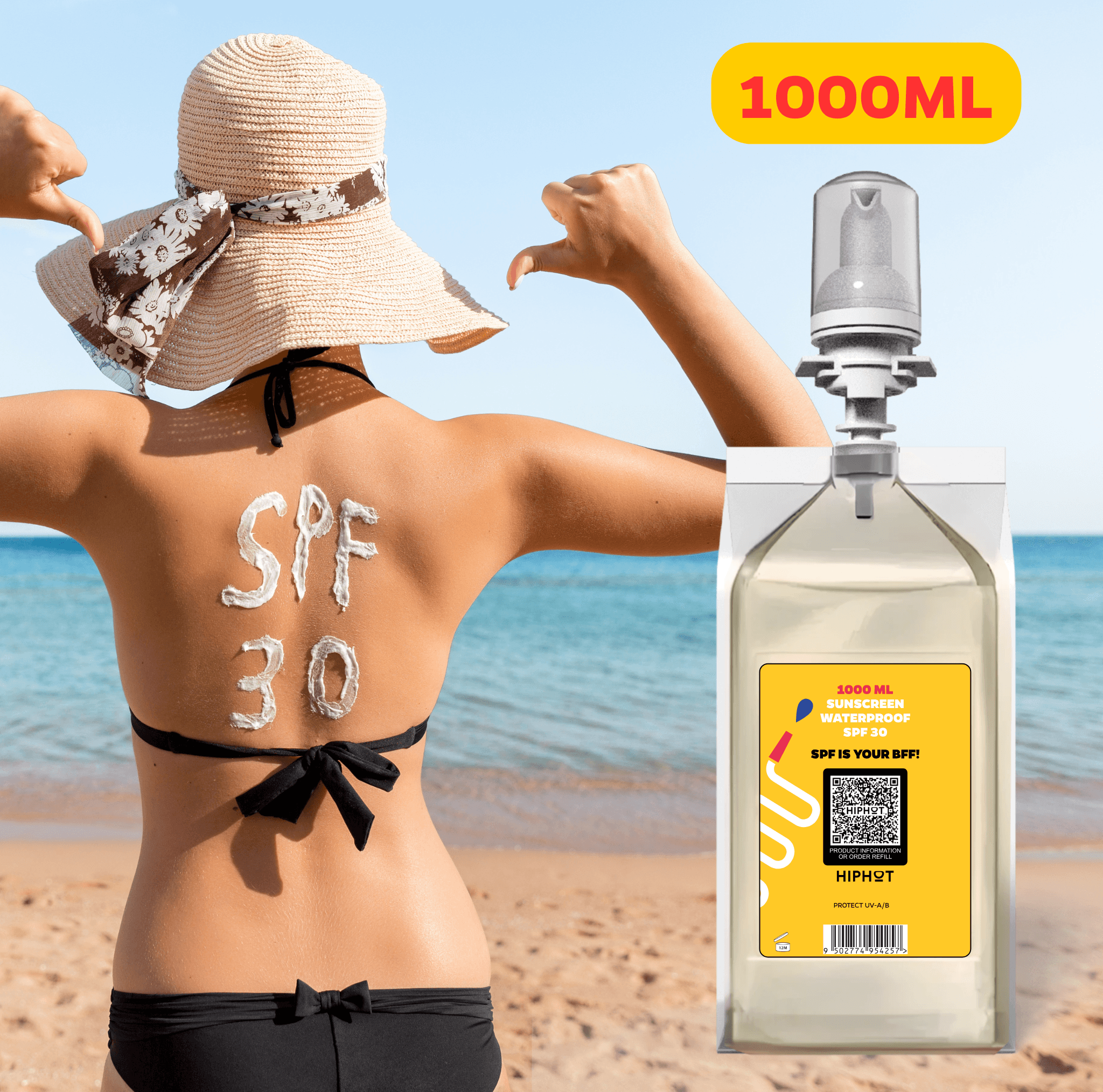 Individueller Design Sonnencreme Spender SPF 30