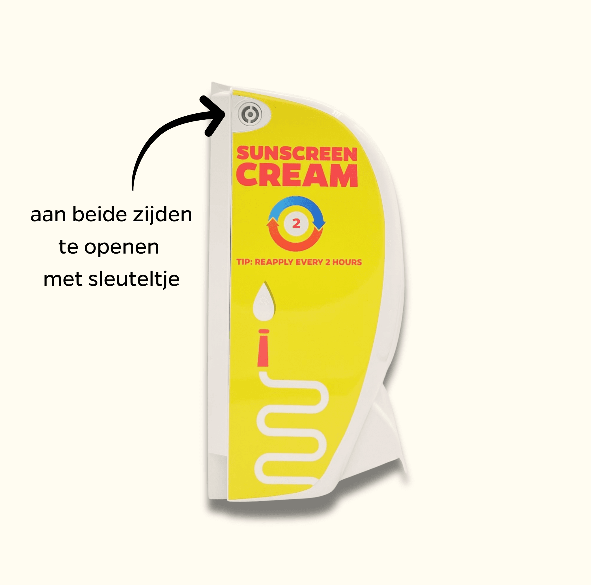 Sonnenschutzmittelspender mit 1L SPF 50 Nachfüllung