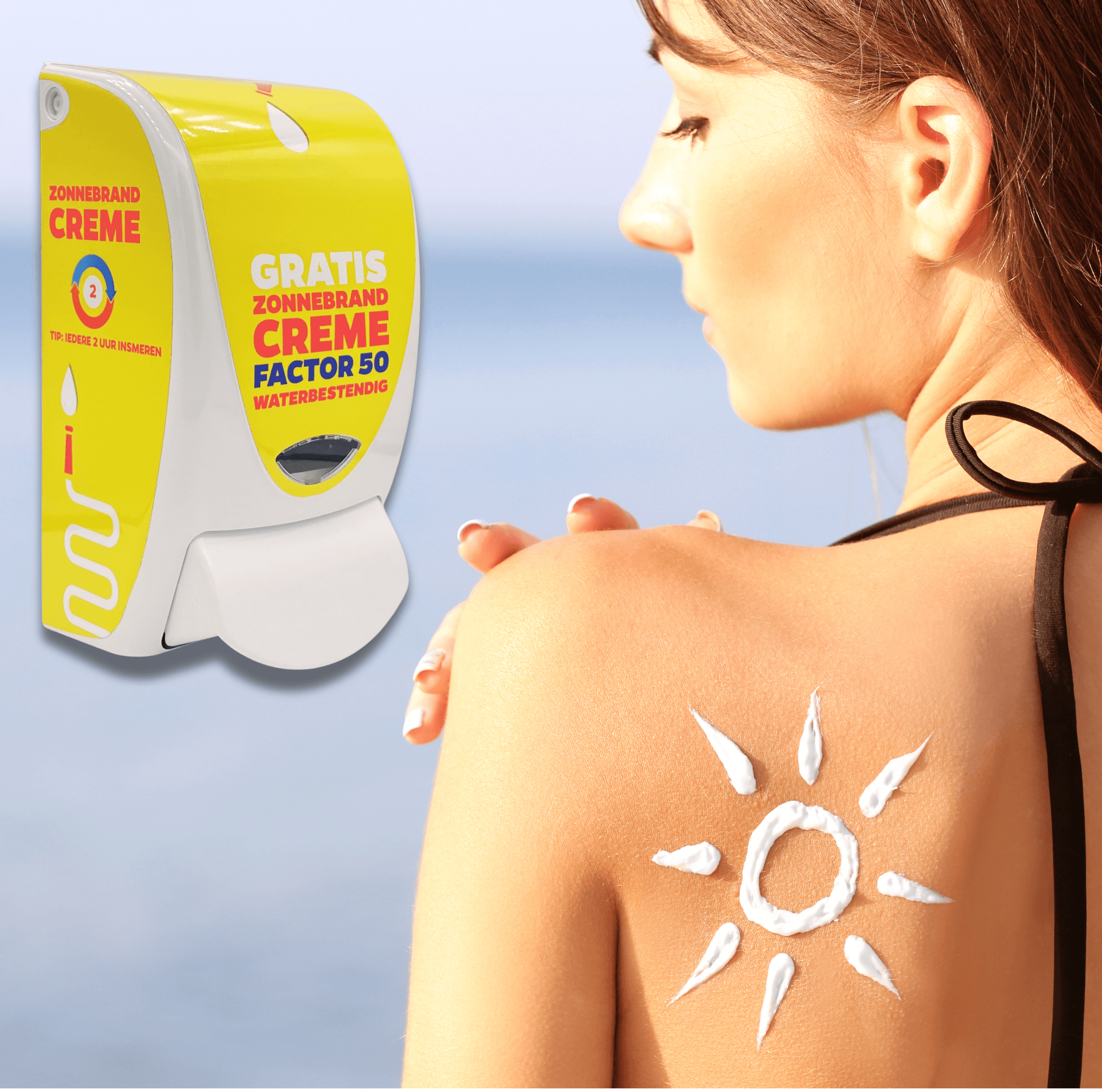 Individueller Design Sonnencreme Spender SPF 50