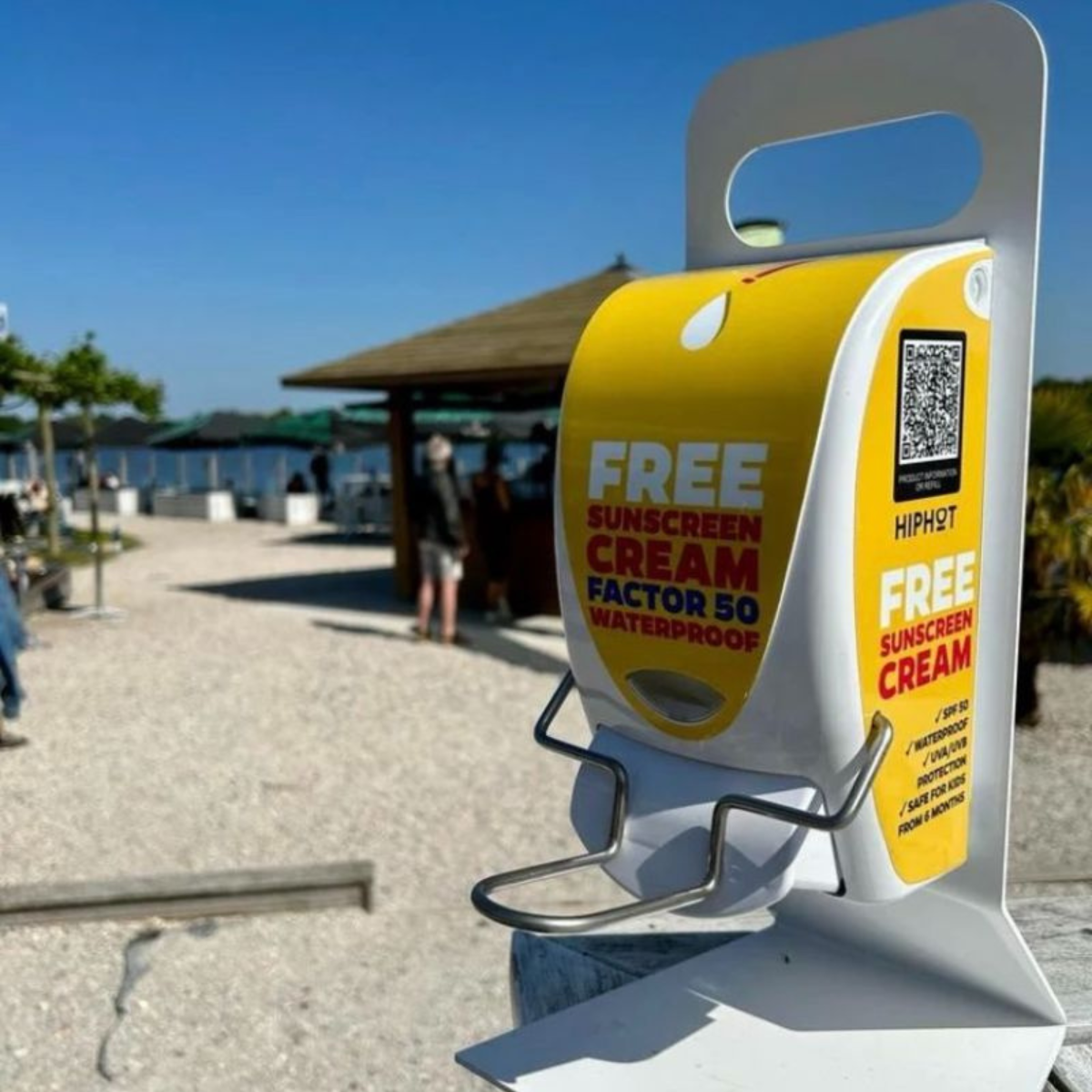 HIPHOT Sonnencreme-Spender am Strand