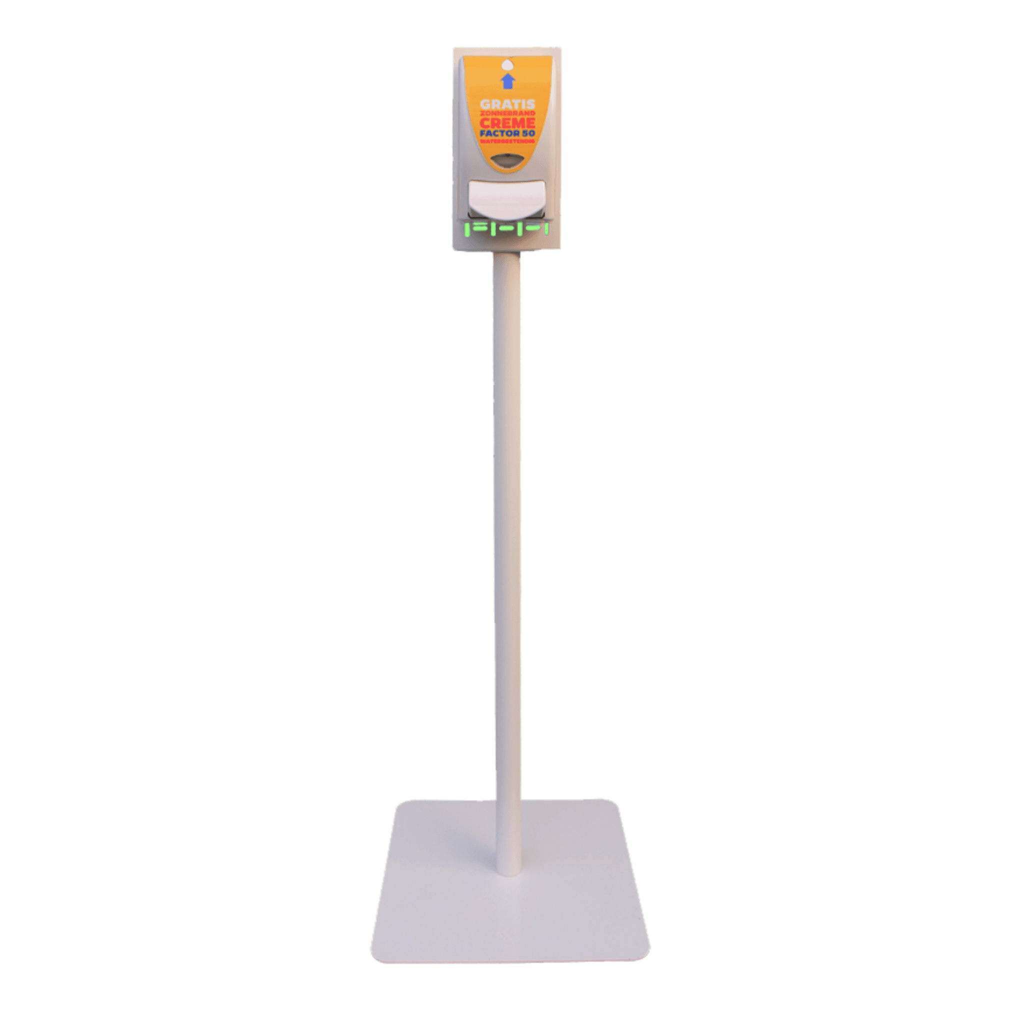 Sunscreen Pole 129cm White (Without Dispenser)
