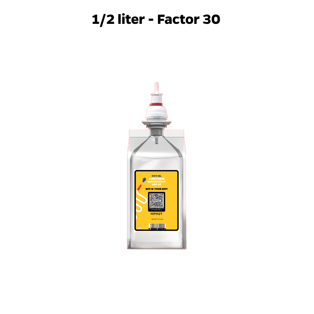 Mini Sunscreen Dispenser with 0.5L SPF 30 Sunscreen