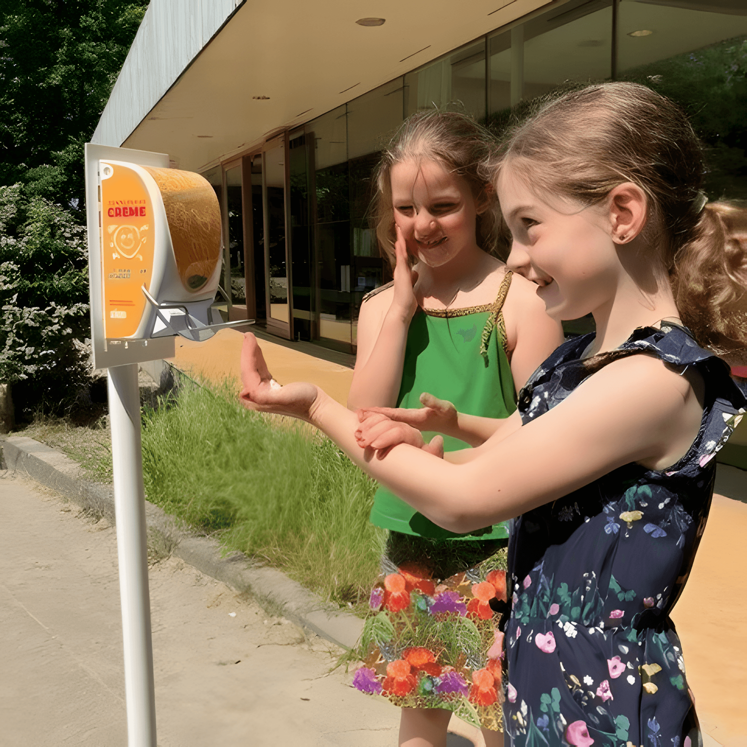 Sunscreen Pole 129cm White (Without Dispenser)