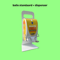 Standardhöhe 39 cm + Spender + Ellenbogenhalterung