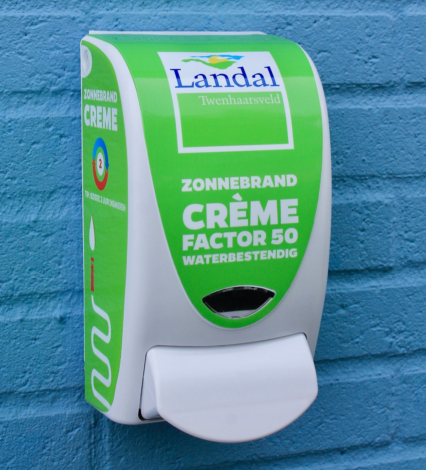 Sonnenschutzmittelspender mit individuellem Logo SPF 50