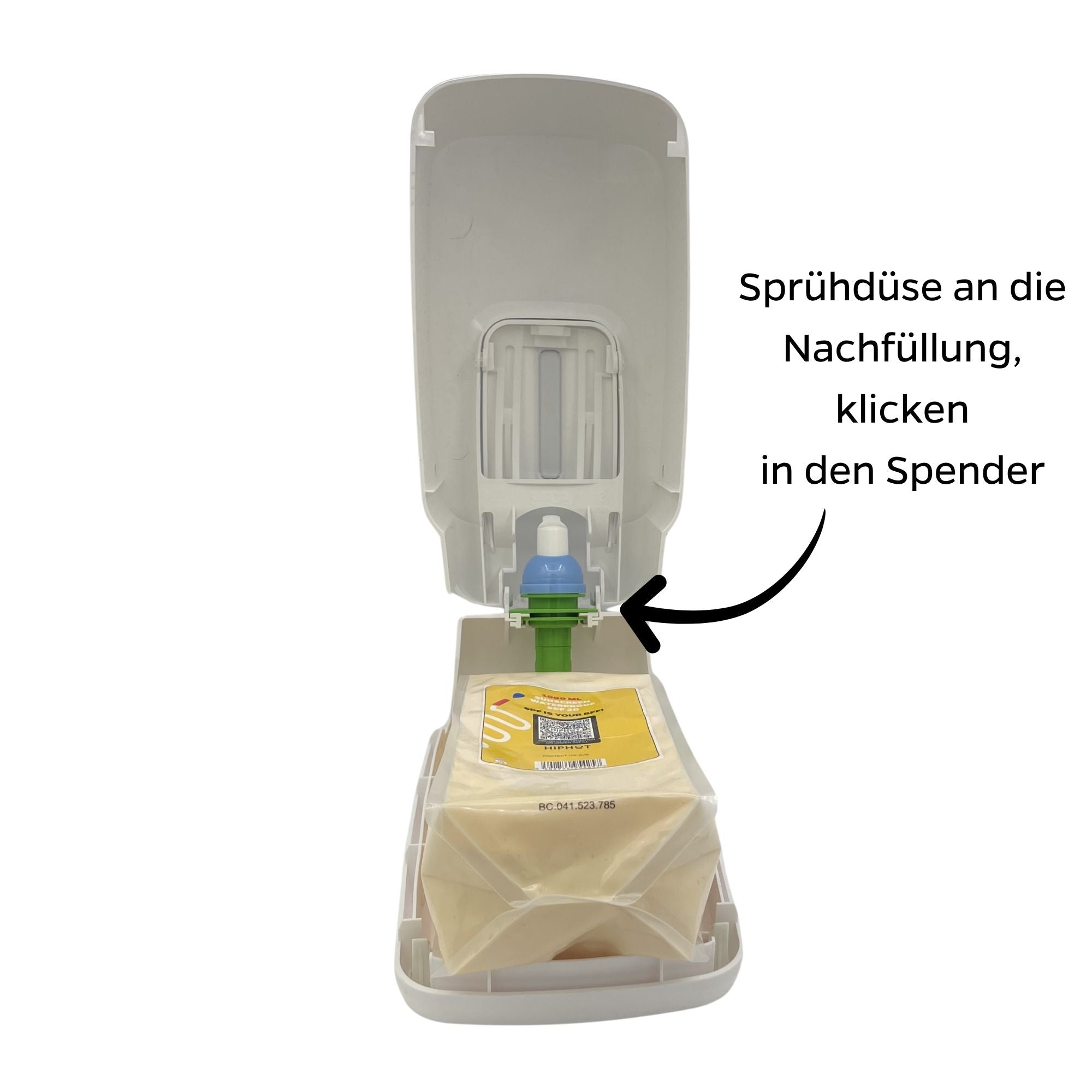 HIPHOT SPF 30 Spender einfach mit Aufklebern oder Schrauben befestigen