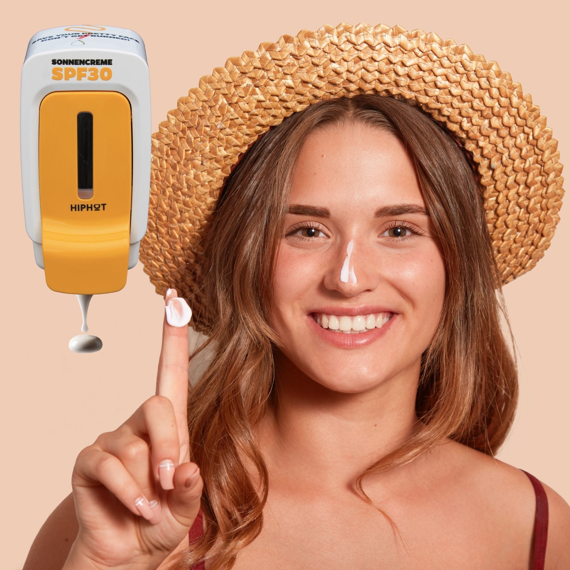 HIPHOT SPF 30 500 ml Spender von unten ohne Schlüssel öffnen
