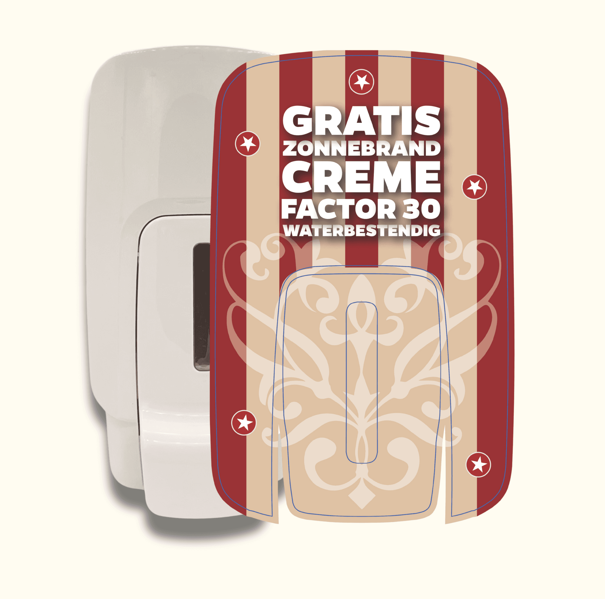 Custom Design Sunscreen Dispenser SPF 30