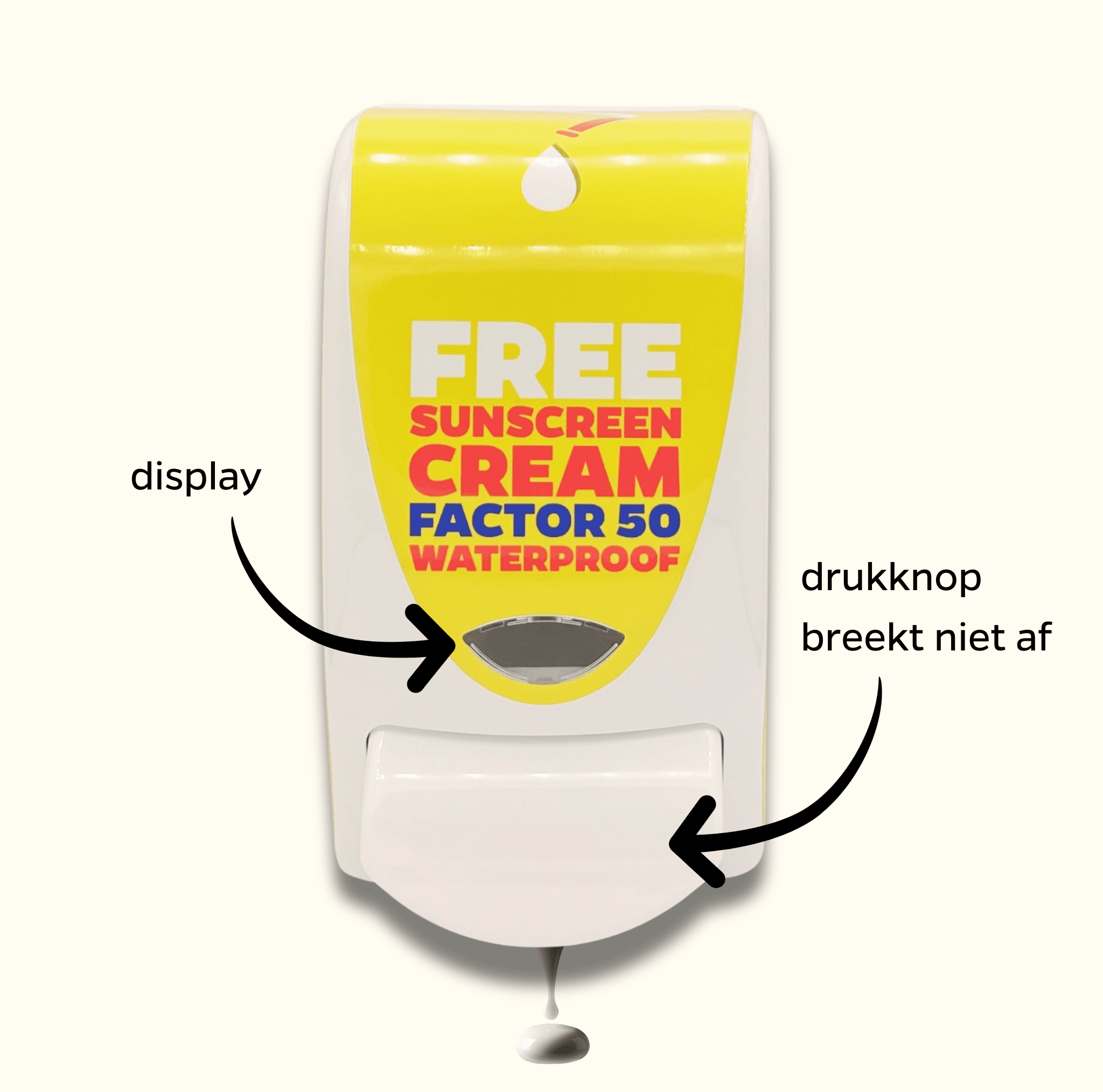 Sunscreen Dispenser with 1L SPF 50 Refill
