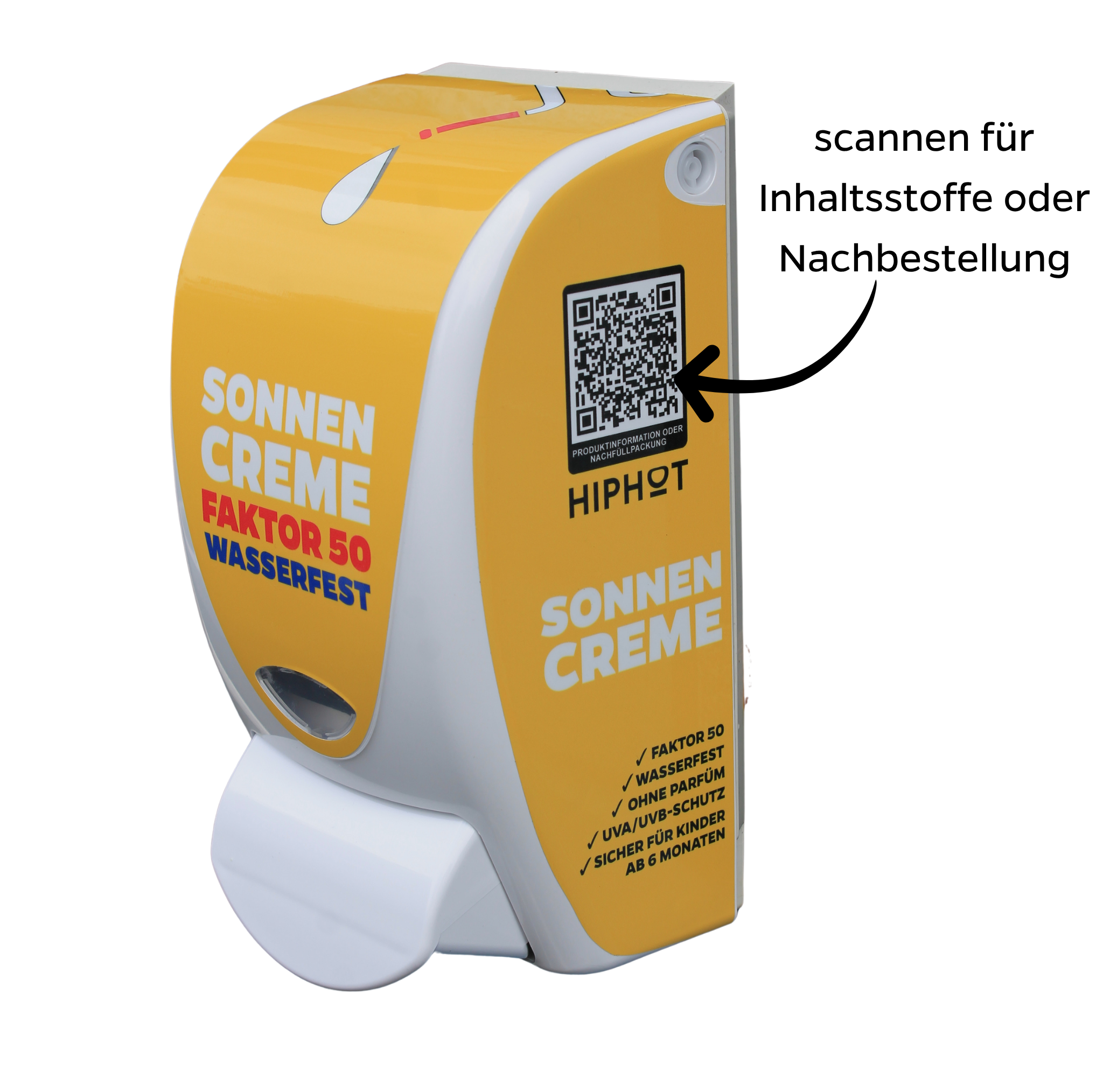 Sonnencreme-Spender SPF 50 deutscher Aufdruck - 4